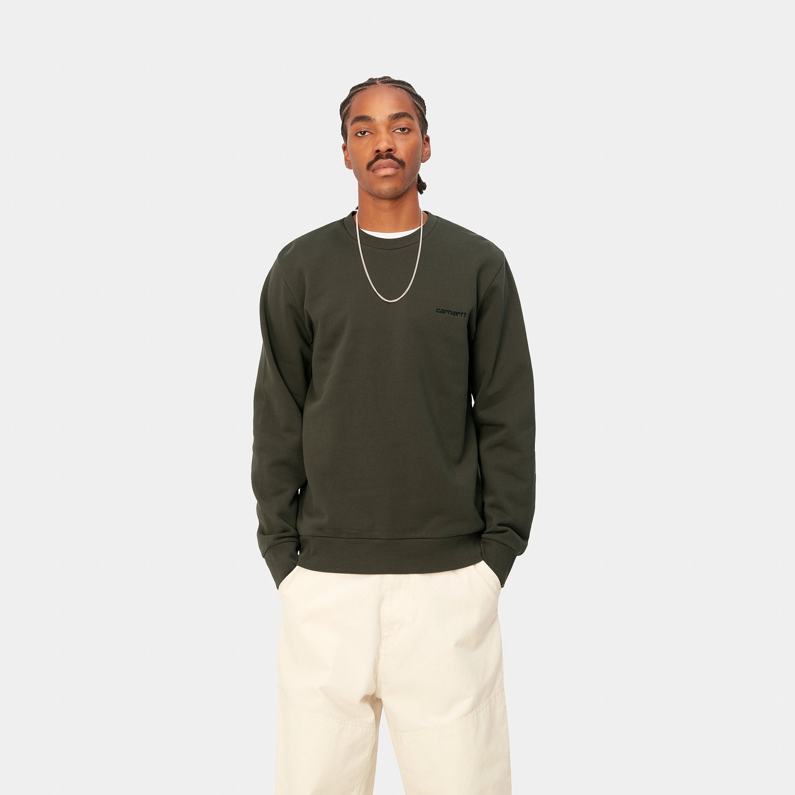 Carhartt script outlet embroidery sweat