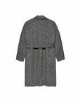 New Amsterdam Long Wool Jacket (grey check)