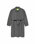 New Amsterdam Long Wool Jacket (grey check)