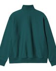 Carhartt WIP Half Zip American Script Sweat (Malachite)