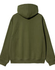 Carhartt WIP Hooded American Script Sweat (tarragon)