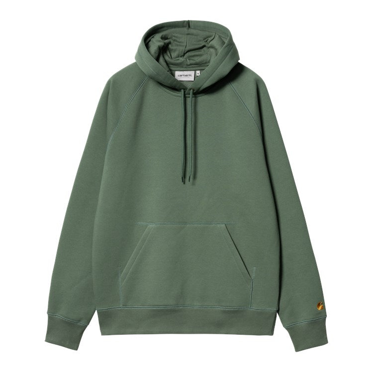 Carhartt WIP Hooded Chase Sweat (duck green/gold)