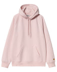 Carhartt WIP Hooded Chase Sweat (Air Pink / Gold )