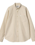 Carhartt L/S C-Logo Shirt (cornsilk/white)