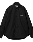 Carhartt WIP L/S Module Script Shirt (Black / White rigid)