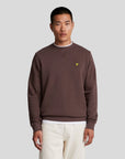 Lyle & Scott Crew Neck Sweatshirt  (Deep Mahogany)