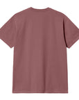 Carhartt S/S Chase T-Shirt  (dusty fuchsia/gold)