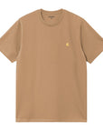 Carhartt WIP S/S Chase T-Shirt (Dusty H Brown / Gold)