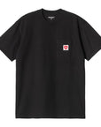 Carhartt WIP S/S Pocket Heart T-Shirt (black/red)