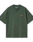 Carhartt WIP S/S Signature Script T-Shirt (Sycamore Tree / Dusty Rose)