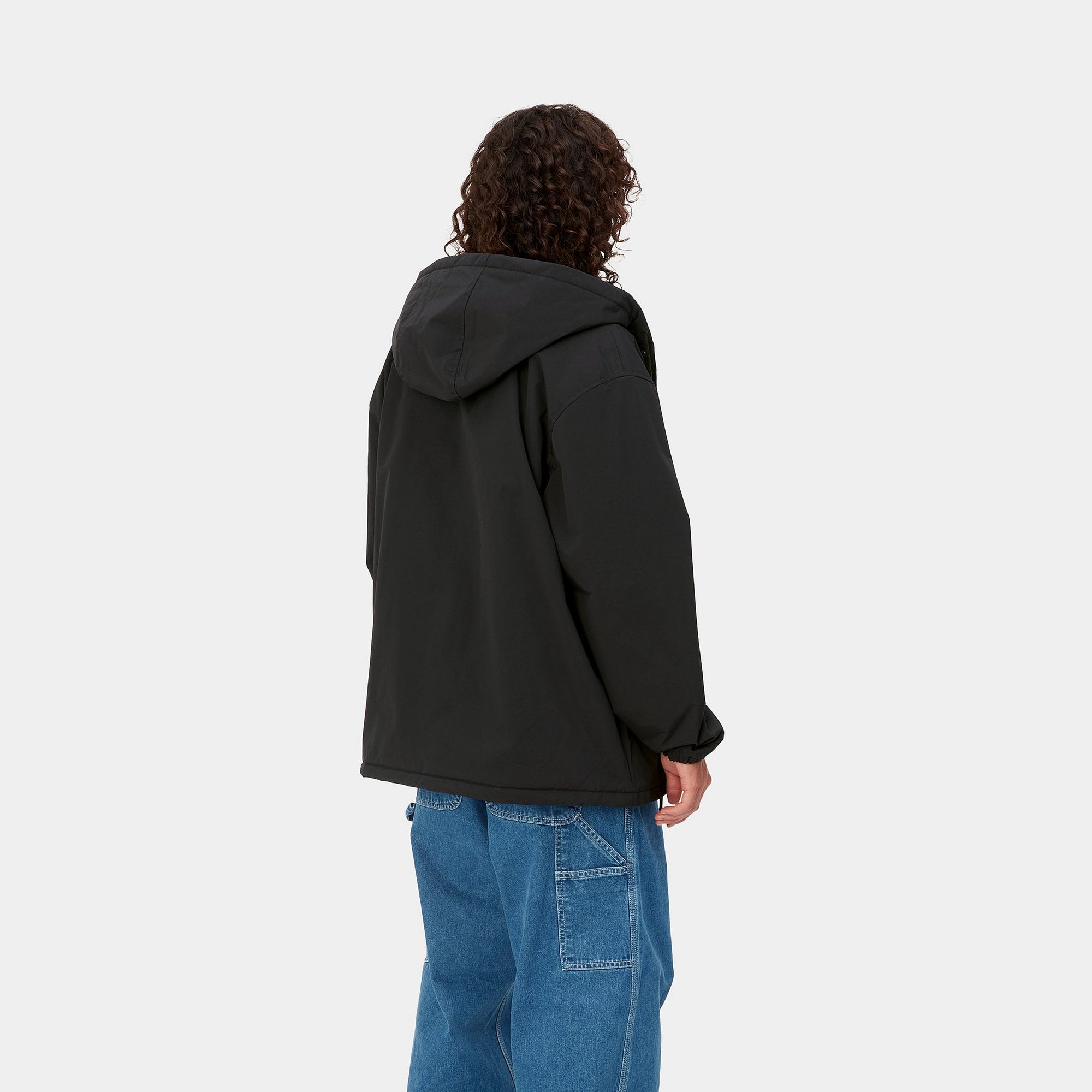 Carhartt WIP Hooded Coach Jacket (black/white) - Blue Mountain Store