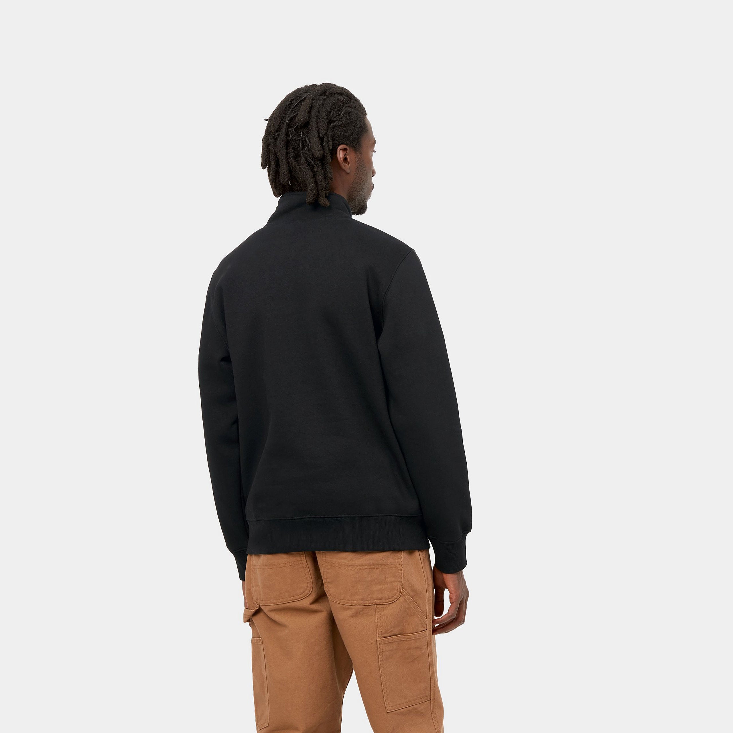 Carhartt wip chase half online zip sweat in khak